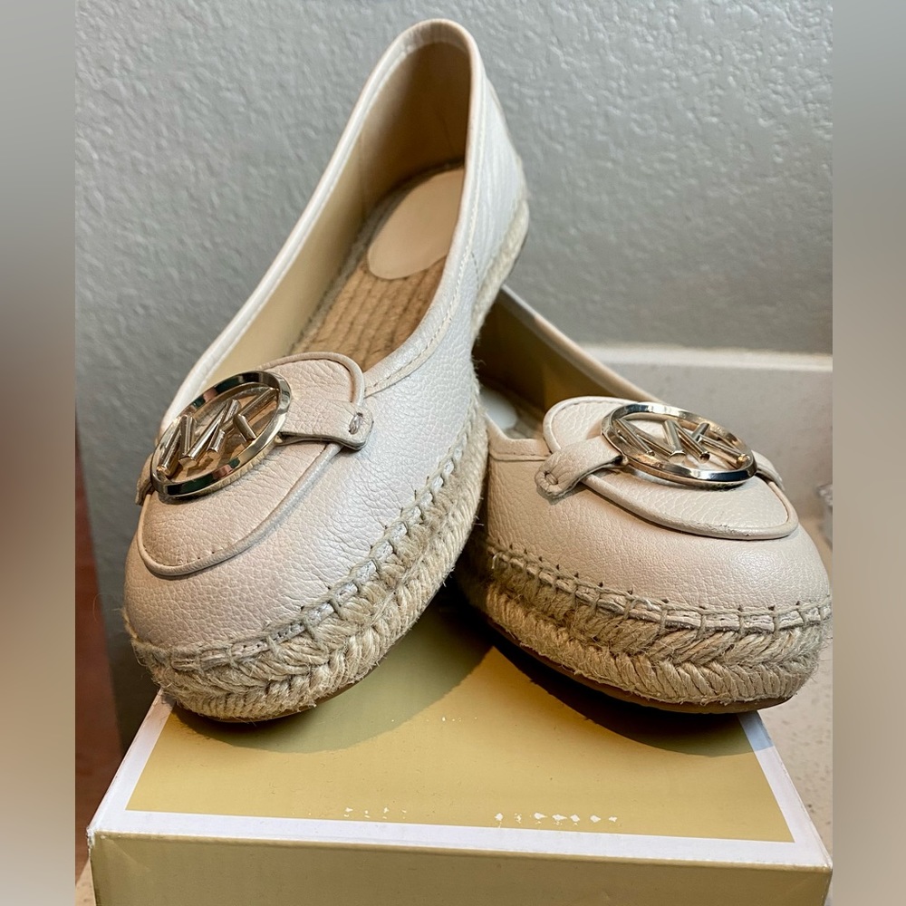 Michael Kors espadrille flats, EUC, with box, 8.5